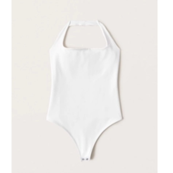 Abercrombie & Fitch Double-Layered Seamless Fabric Halter Bodysuit Size Small - Picture 1 of 5